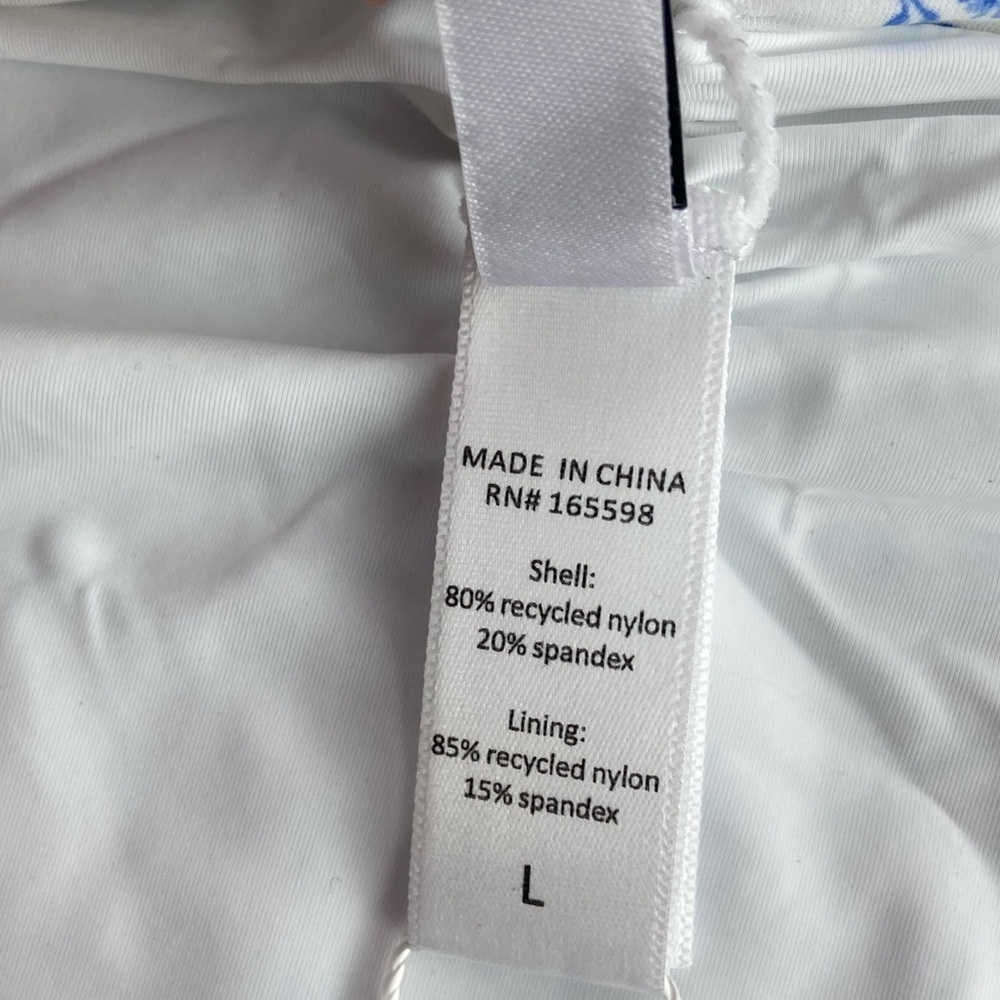 NWT Andie Swim The Symi Bottom White and Blue Floral TOID Womens Size Large - Picture 5 of 6
